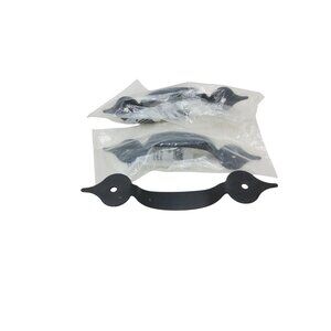 Liberty Antique Style Black Hammered Iron Cabinet & Drawer Pulls Set Of 3